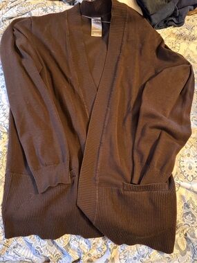 Brown cardigan